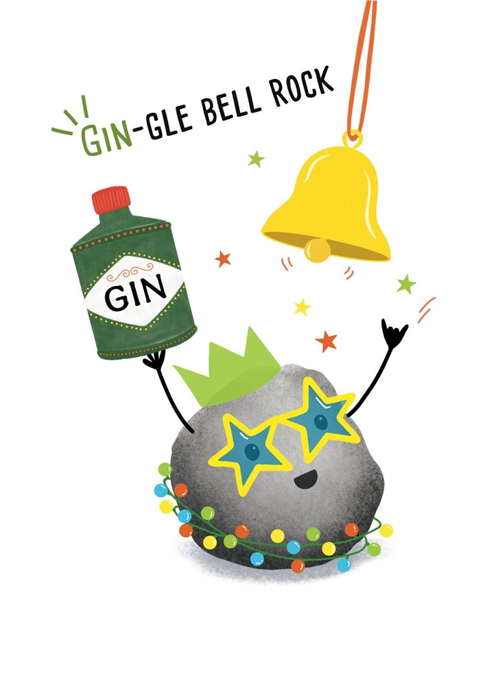 Gin-gle Bell Rock Card