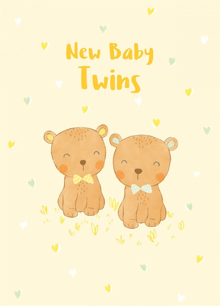 New Baby Twins Card