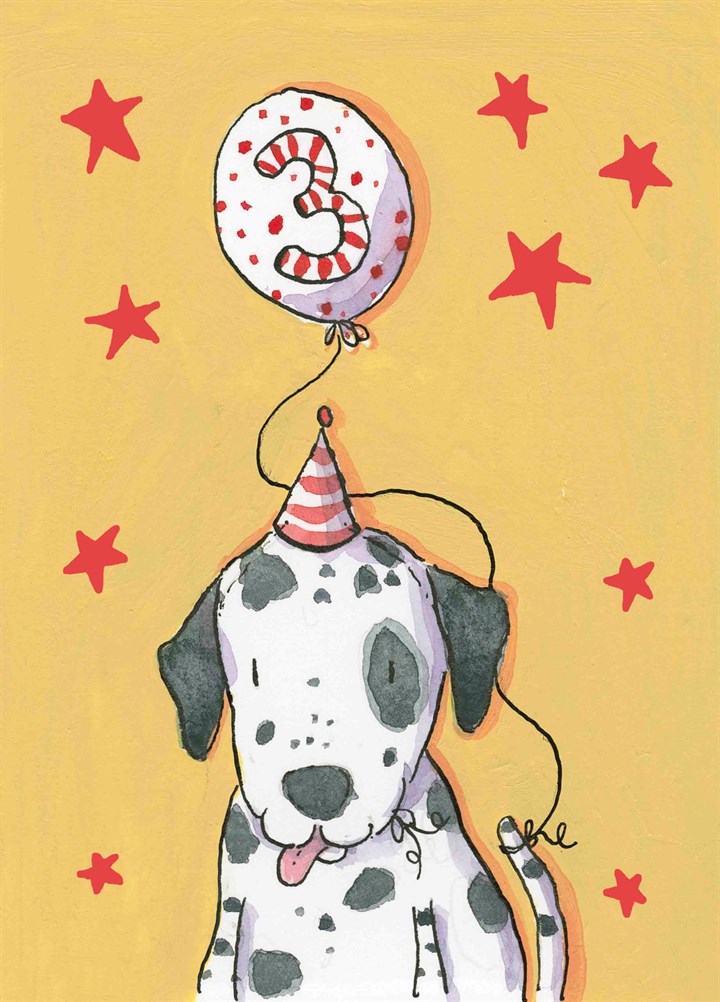 Happy 3rd Birthday Dalmatian Card