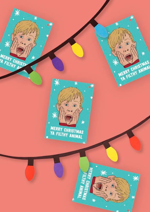 Home Alone Gift Tag Pack