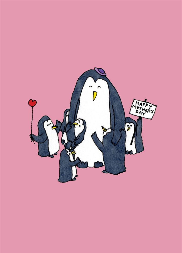Penguin Mother Card