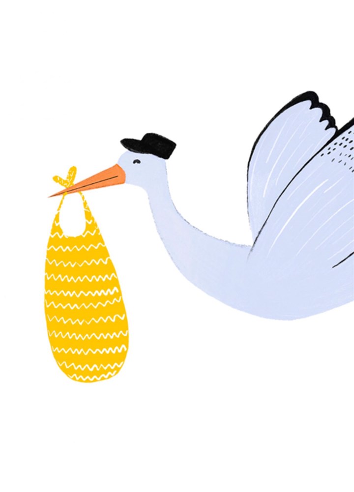 New Baby Stork Card