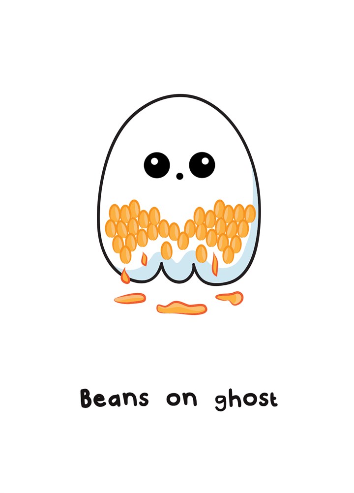 Beans On Ghost Card