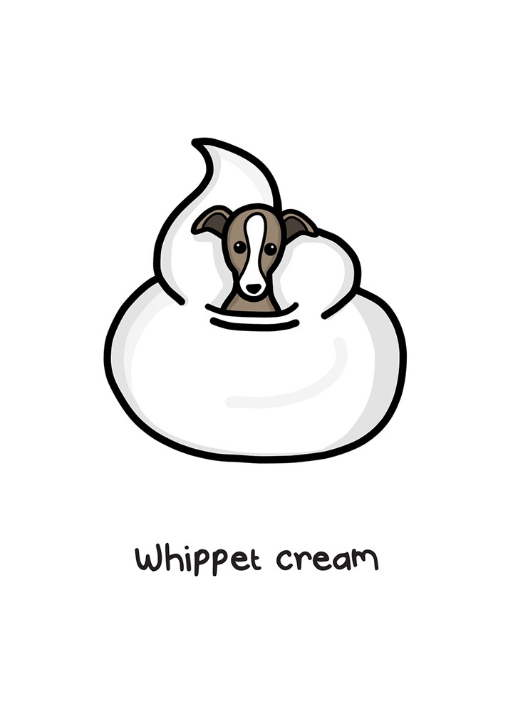 Whippet Cream Card