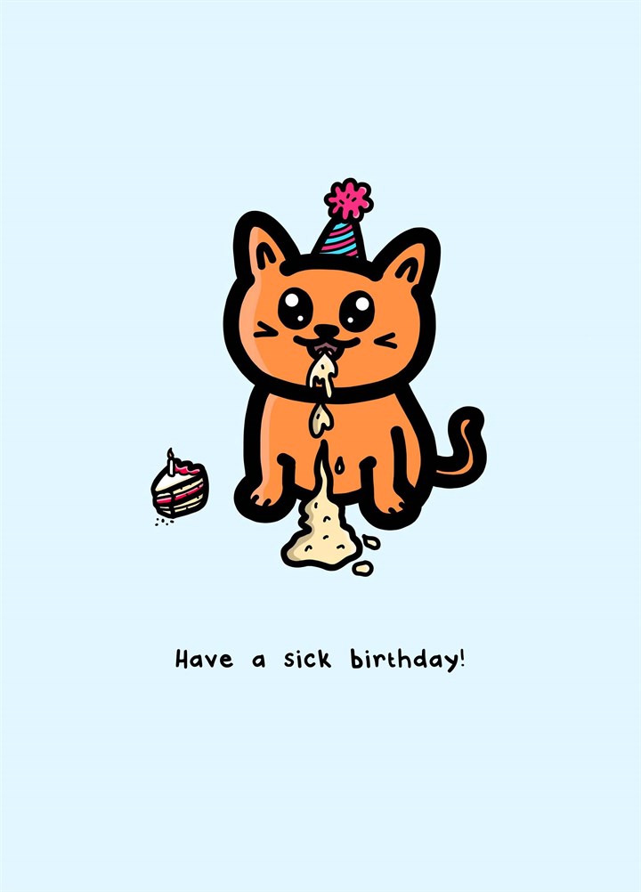 Sick Birthday Card