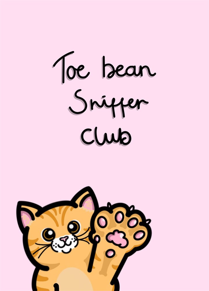 Toe Bean Sniffer Club Card
