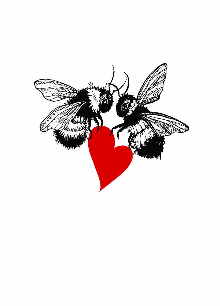 Bee Heart Card