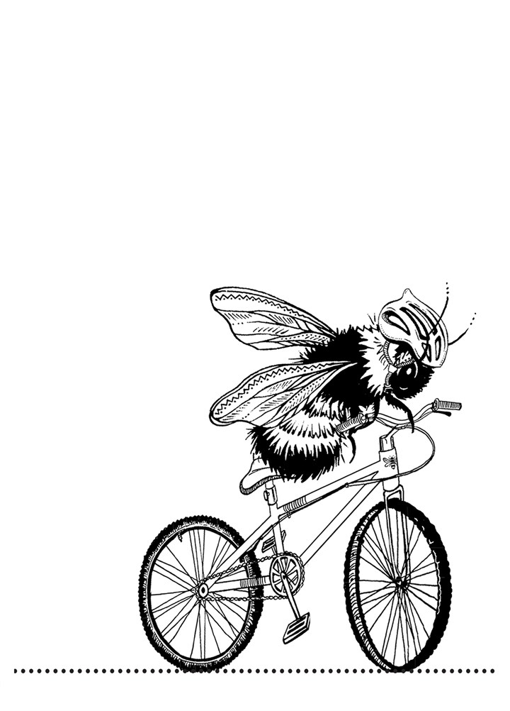 Biking Bee Card