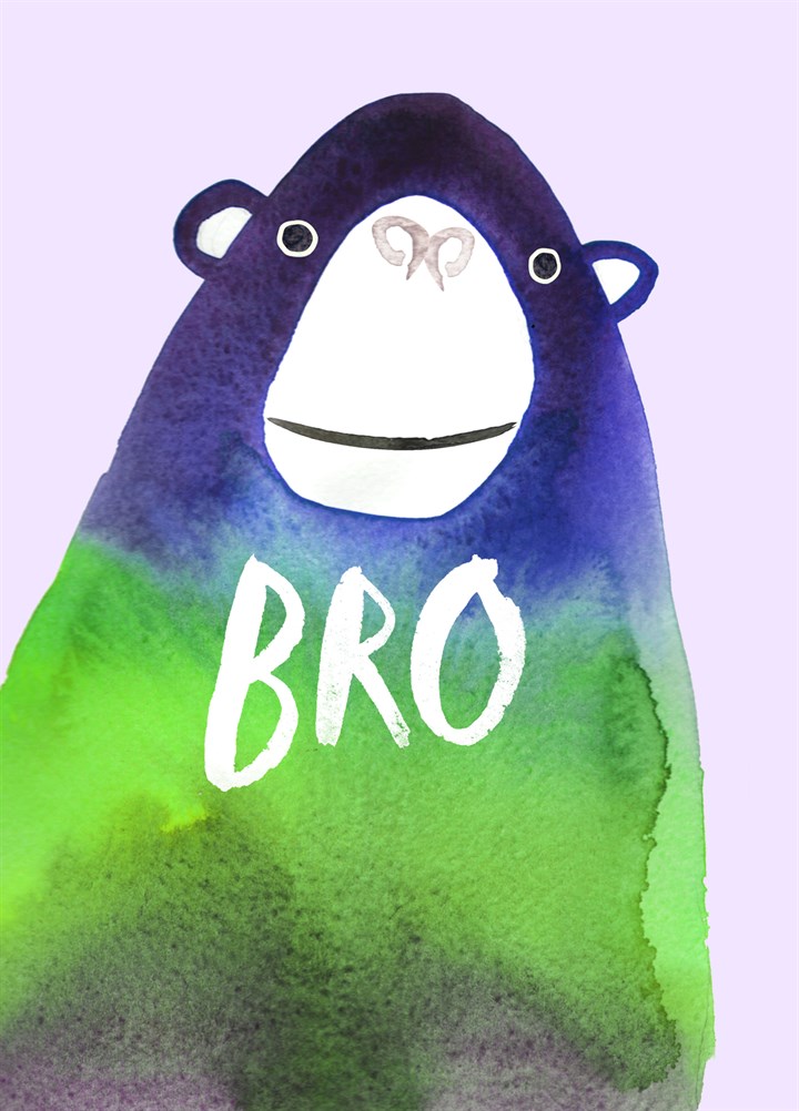 Bro Monkey Card