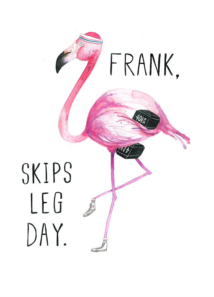 Skips Leg Day Card