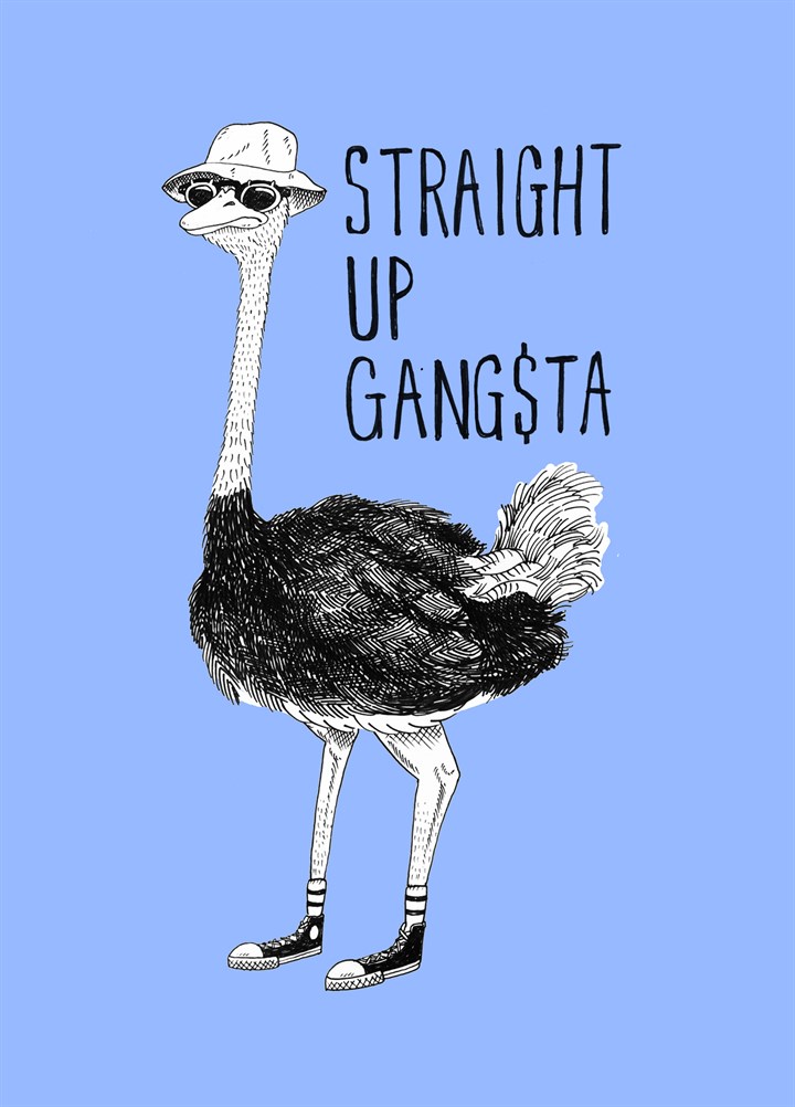 Straight Up Gangsta Card