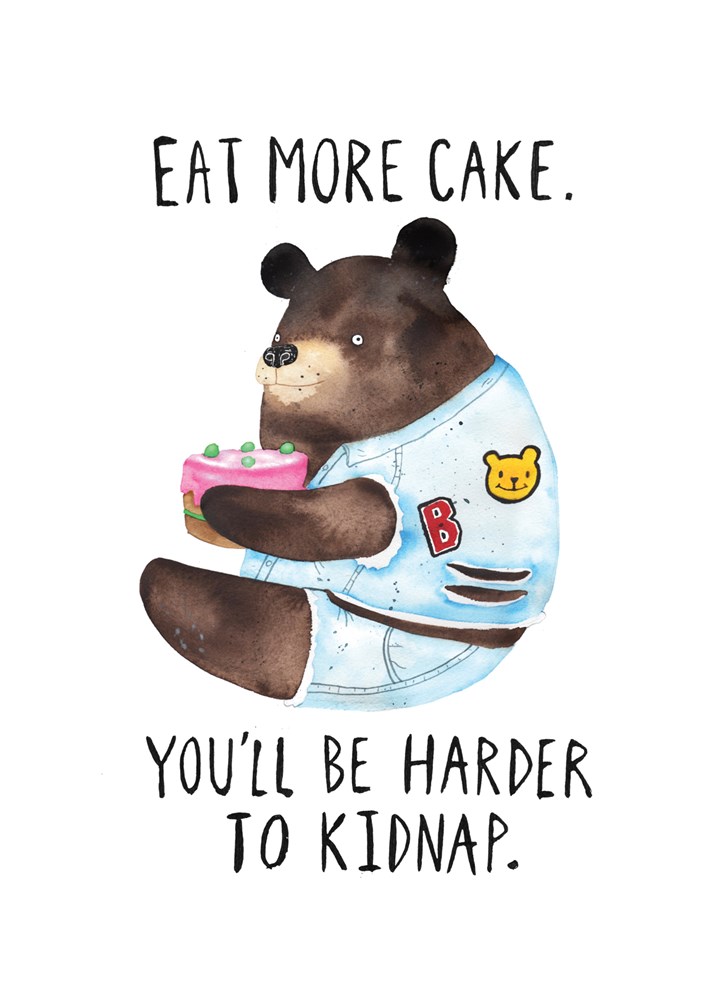 Eat More Cake Card