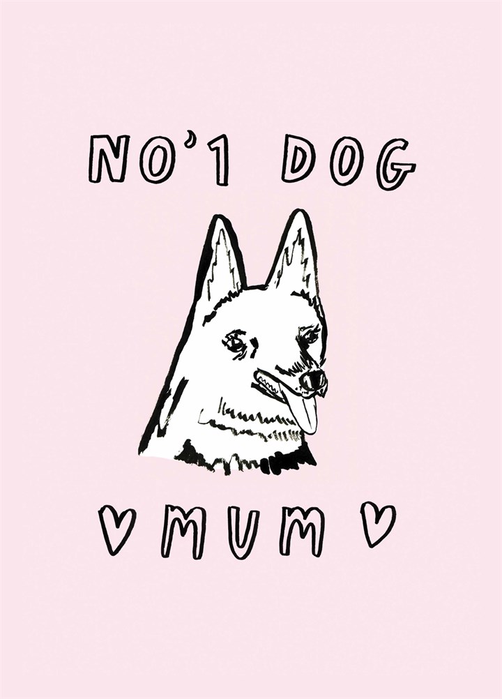 Number One Dog Mum Card