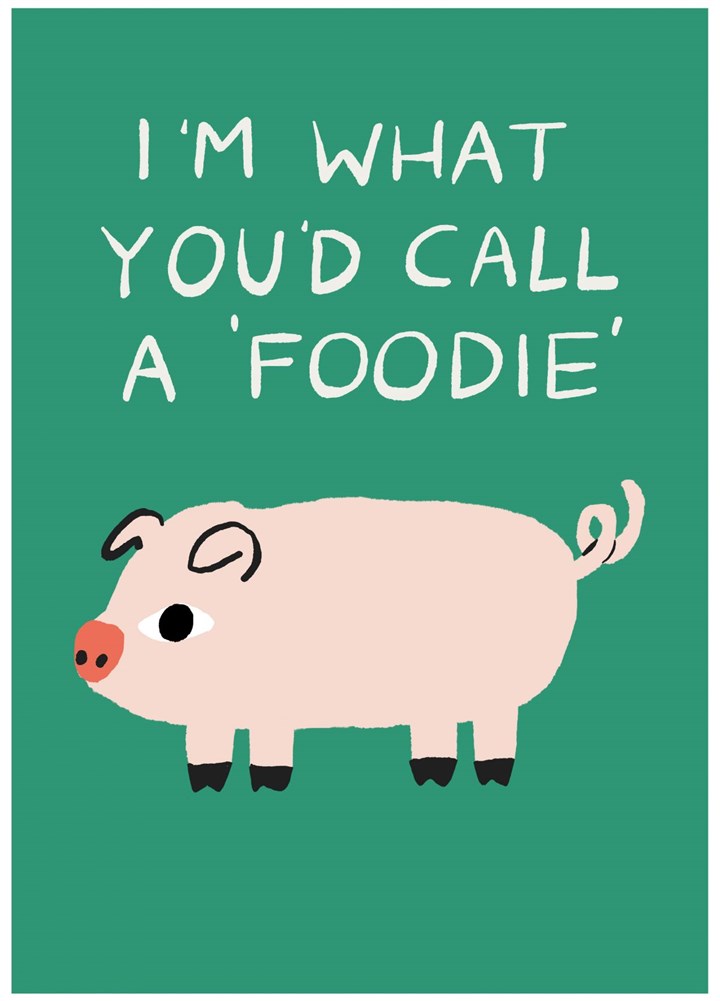 Foodie Pig Card