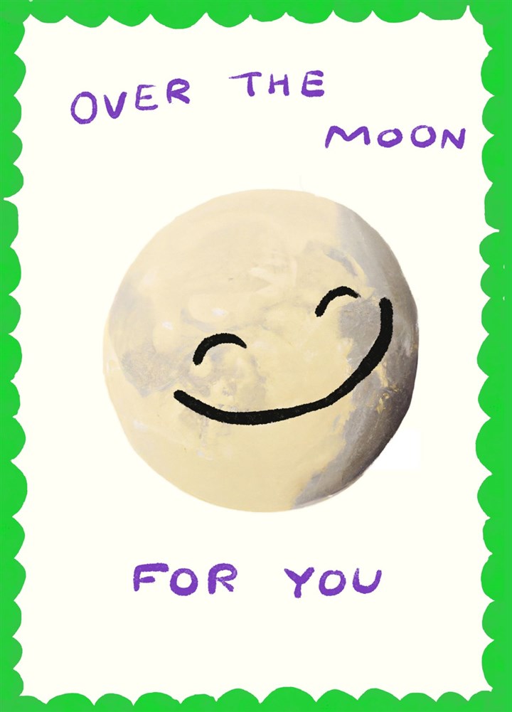 Over The Moon Card