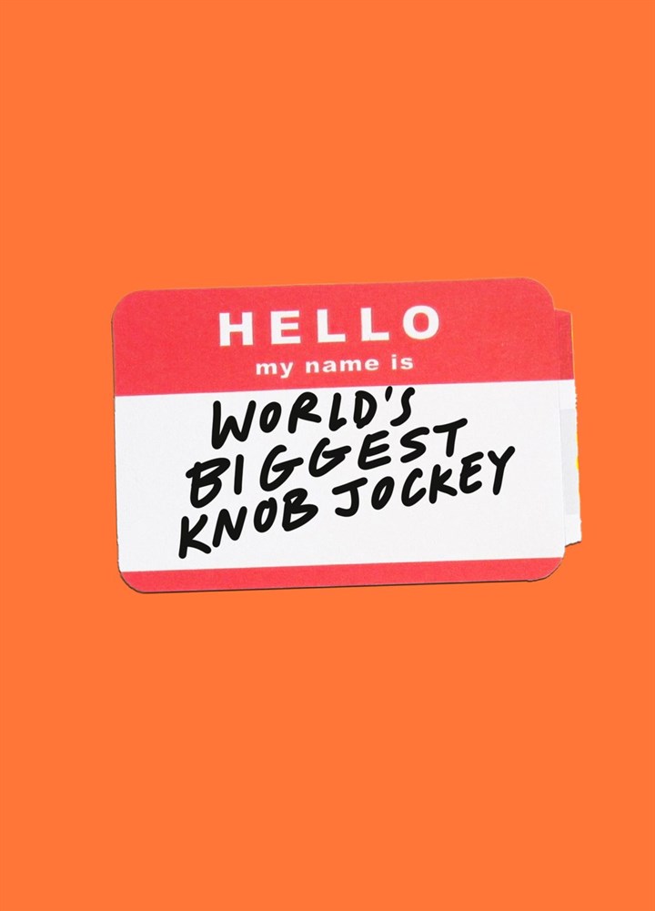 Name Is Knob Jockey Card