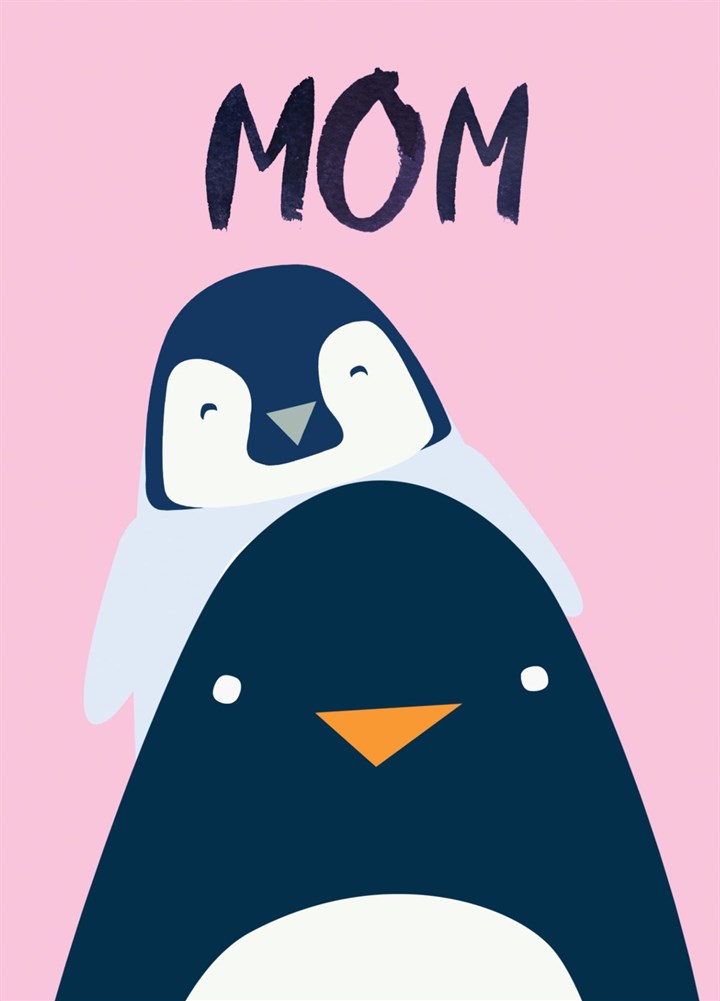 Mom Penguins Card