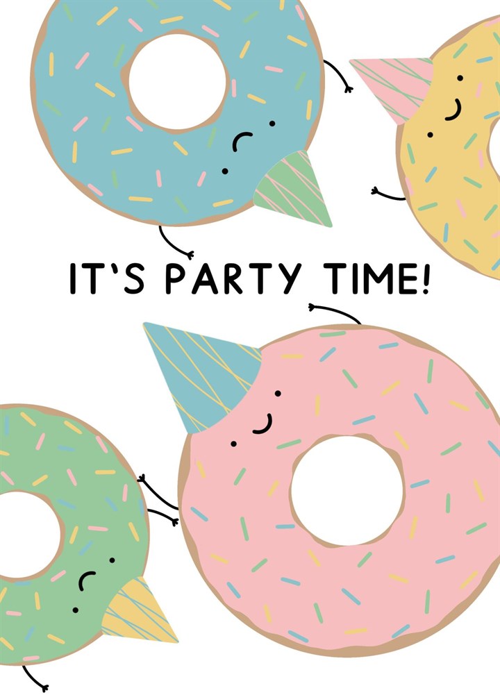 Party Time Donuts Card