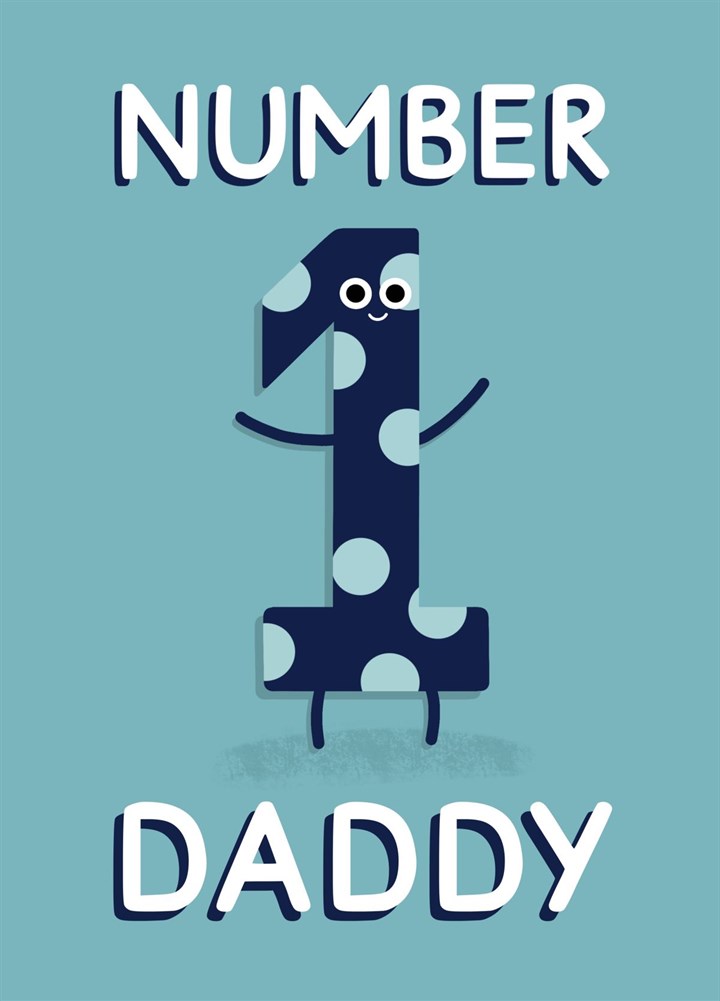 Number 1 Daddy Card