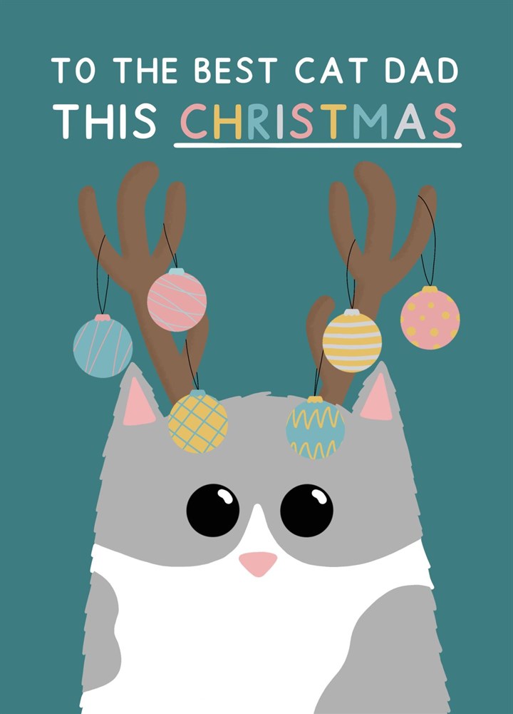 To The Best Cat Dad This Christmas Card