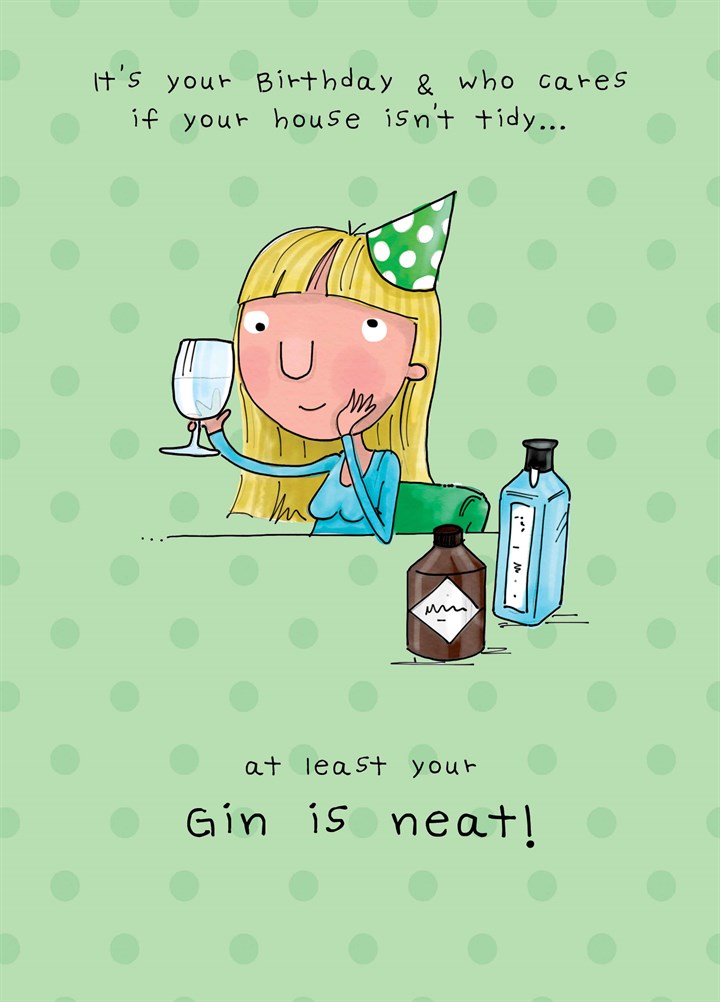 Gin Is Neat Card