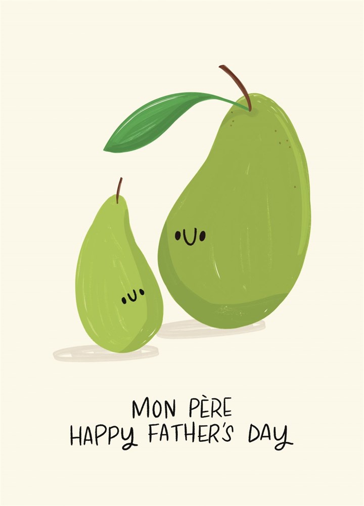 Mon Pere - Father's Day Card