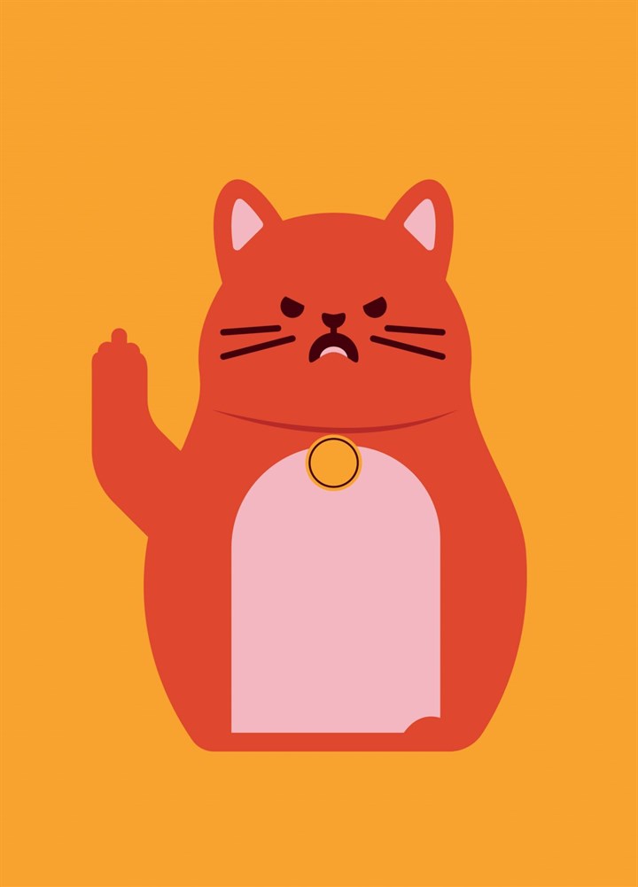 Sassy Cat Finger Card