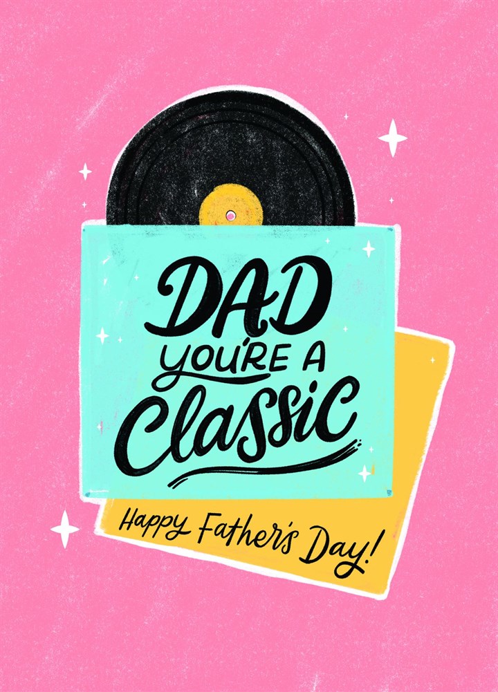 Classic Dad Vinyl - Father's Day Card