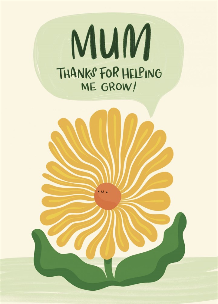 Cute Mum Flower Card