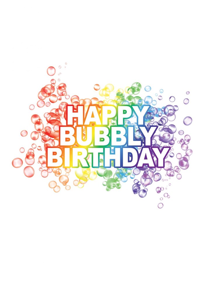 Happy Bubbly Birthday Card