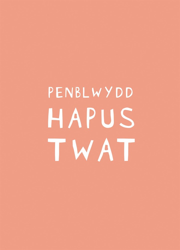 Penblwydd Hapus Twat Card