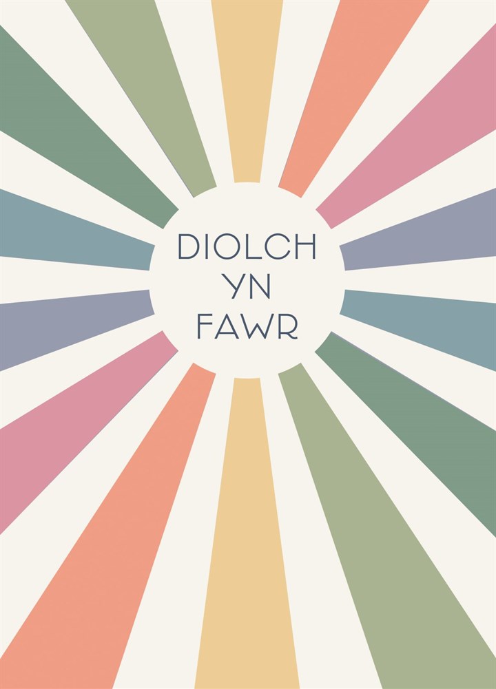 Diolch Yn Fawr Card