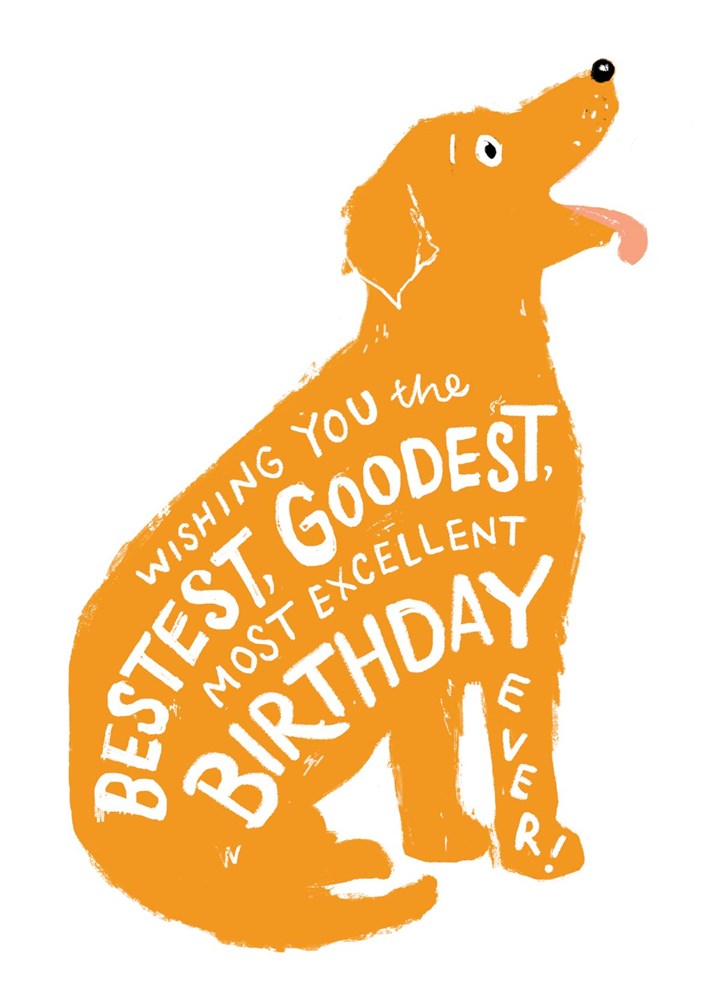Bestest Goodest Most Excellent Birthday Card