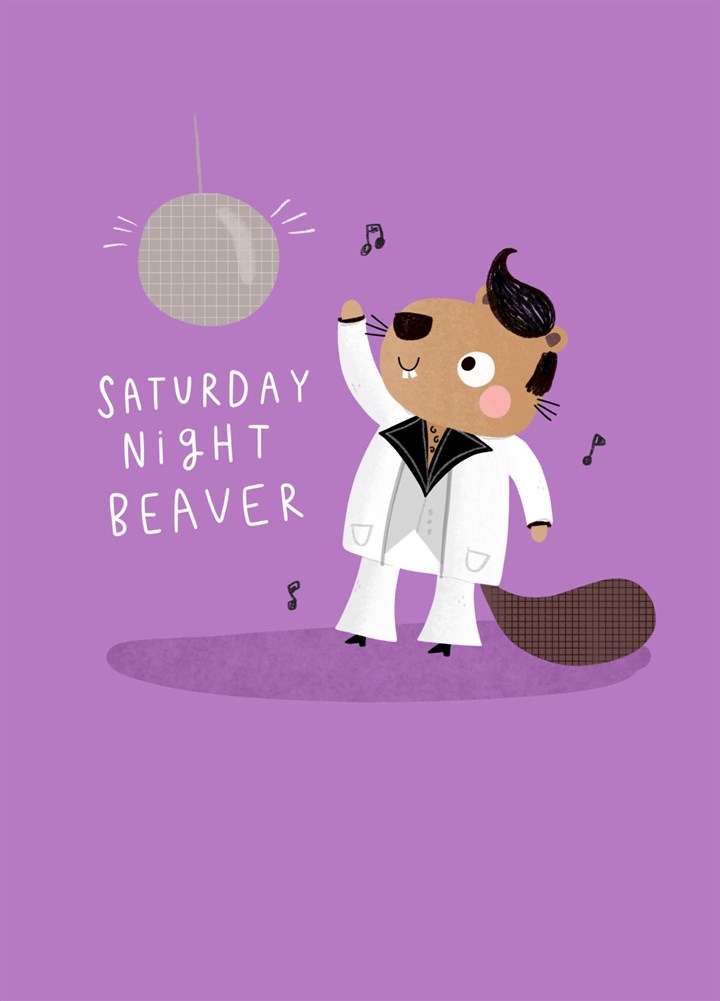 Saturday Night Beever Card