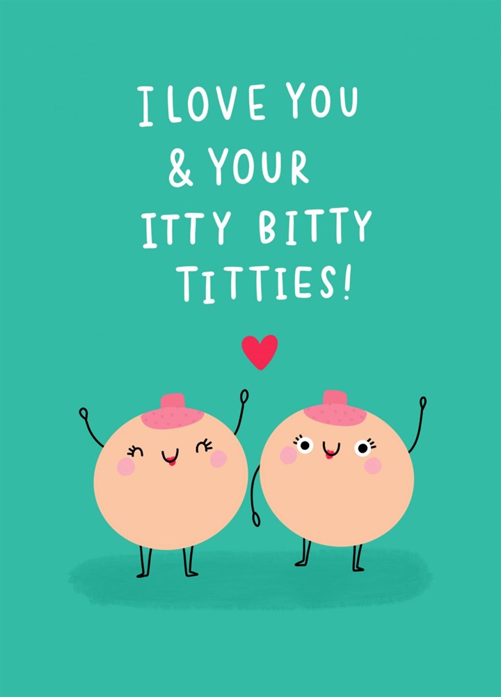 Itty Bitty Titties Card