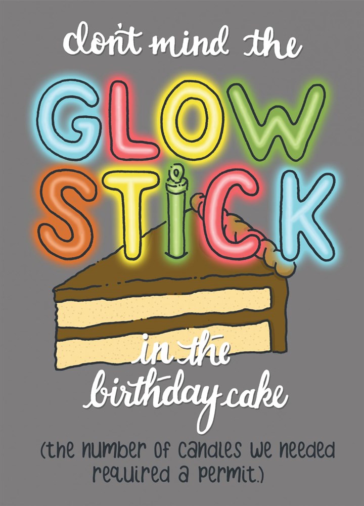 Glow Stick Birthday Card