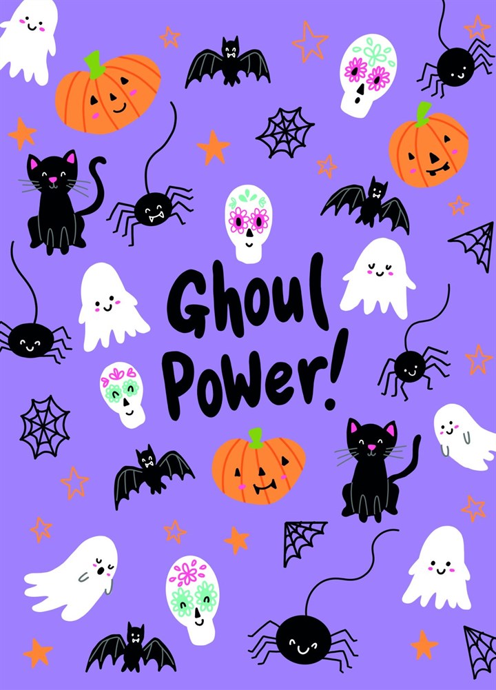 Ghoul Power! Halloween Card