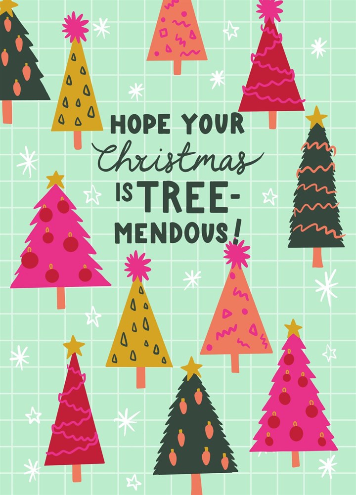 Tree-mendous Christmas! Christmas Tree Card