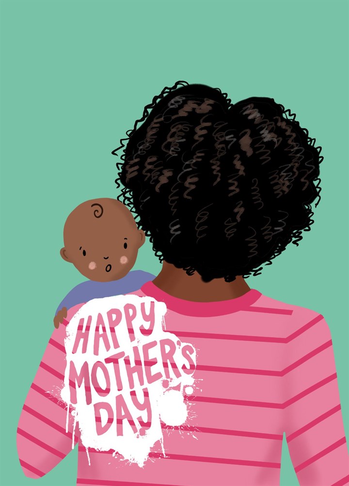 Mother's Day New Baby Dark Card