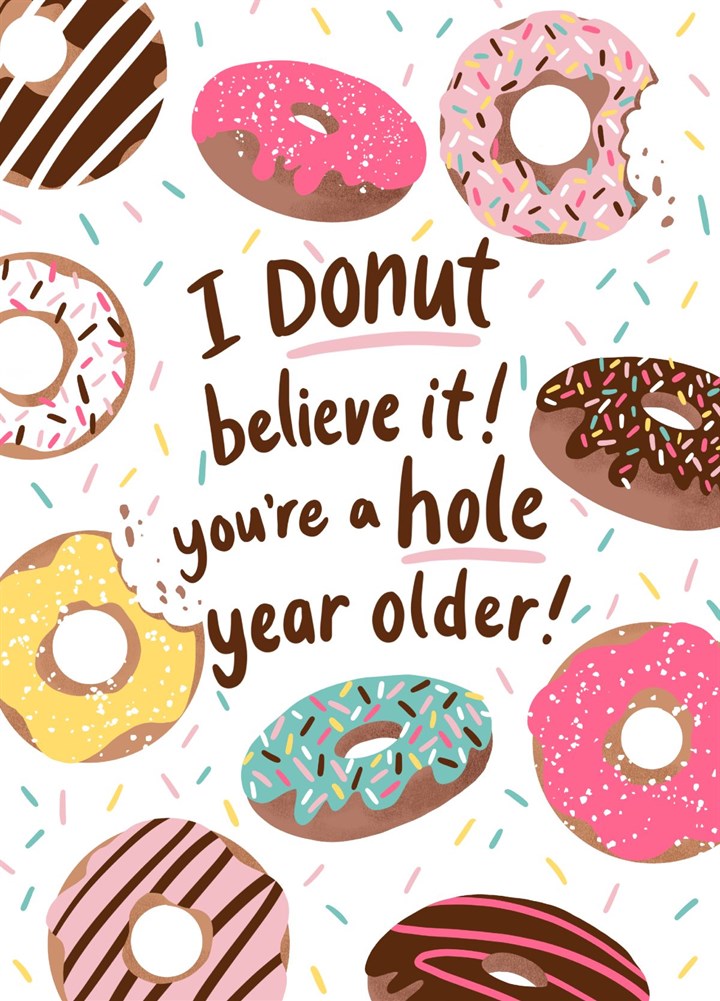 Donut Birthday Card