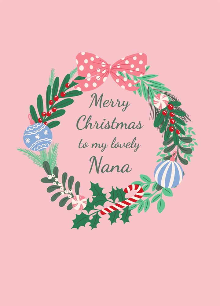 Merry Christmas Nana Card