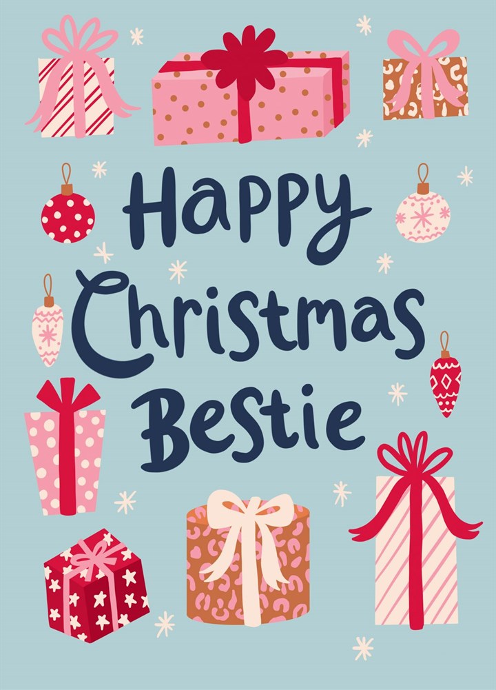 Happy Christmas Bestie Card