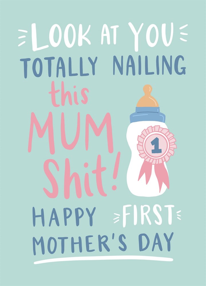 Nailing It! First Mother's Day Card