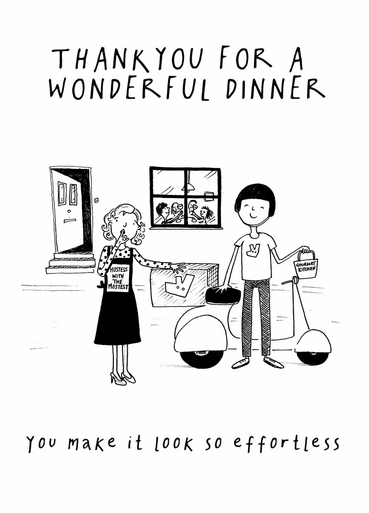 Wonderful Dinner Card