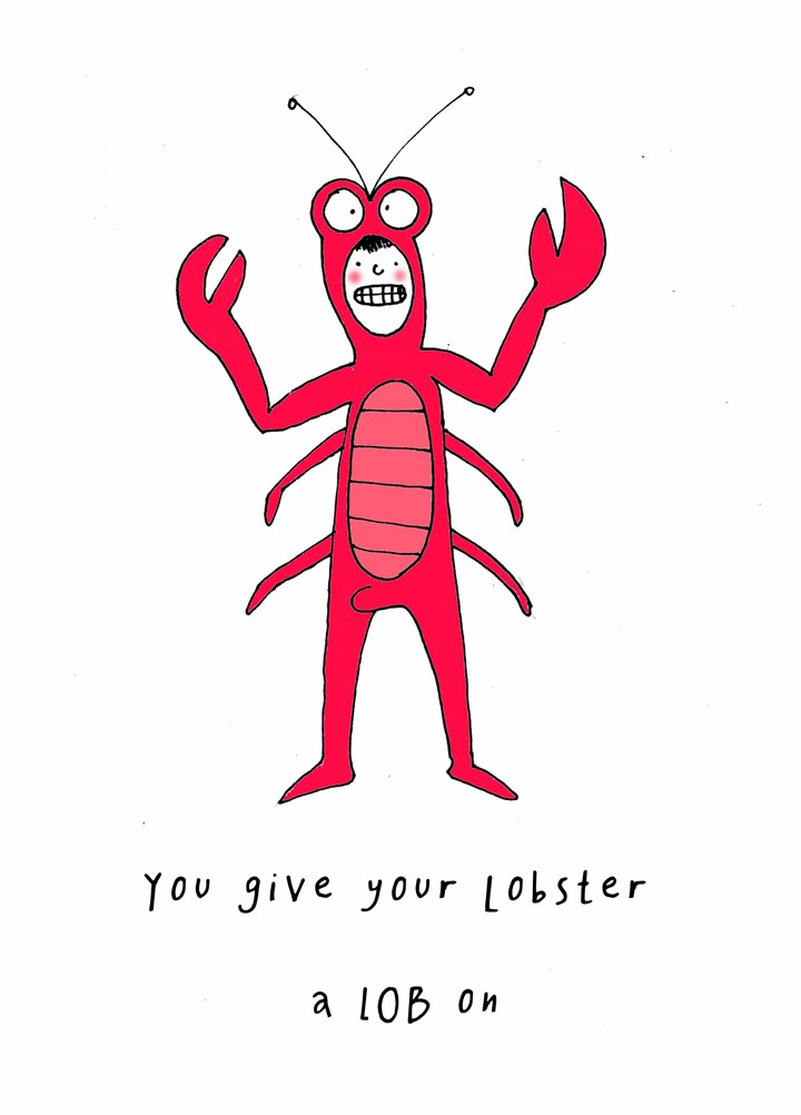 Lobster Lob On Card