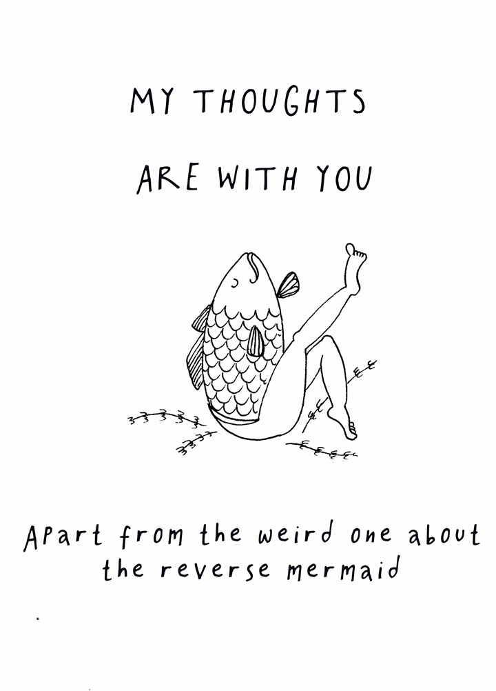 Reverse Mermaid Card