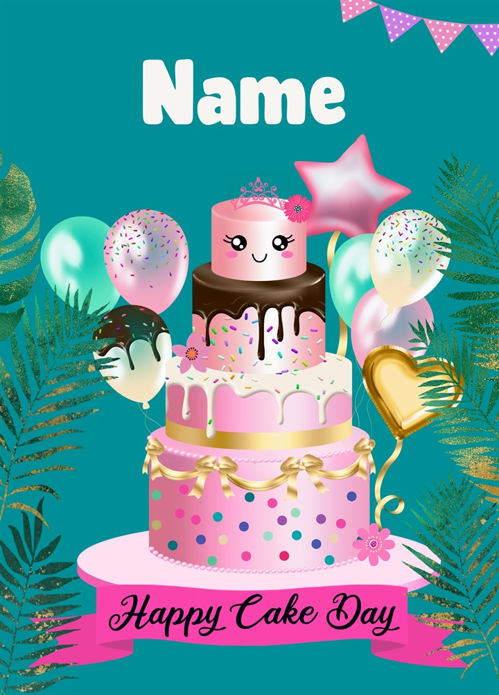 Personalised Happy Cake Day! Card