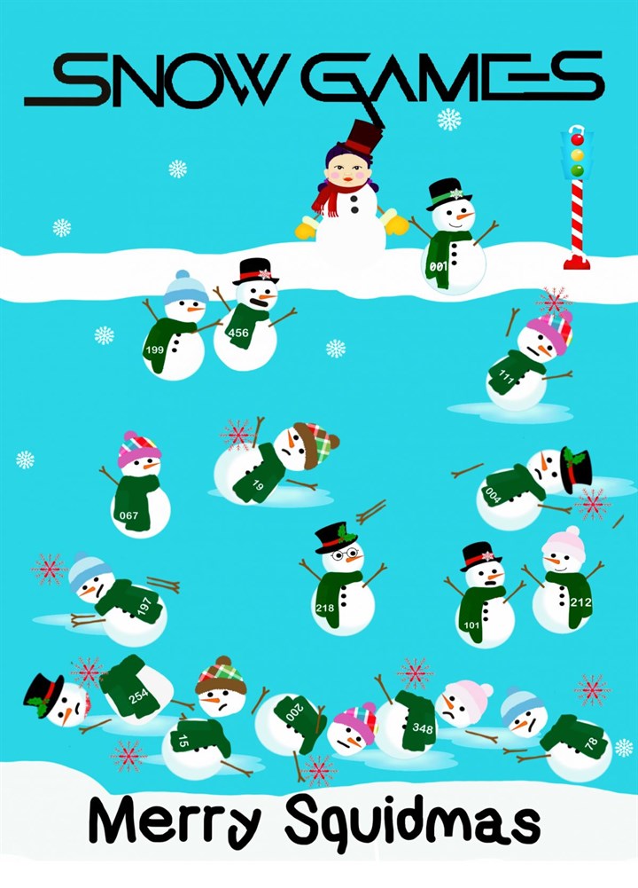 Snow/ Squid Game Christmas Card