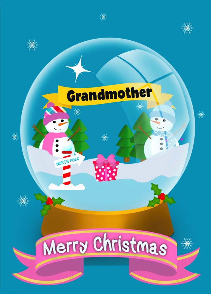 Grandmother Merry Christmas Card