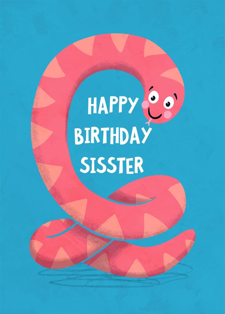 Happy Birthday Sisster Card
